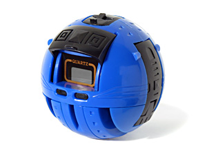 LCD Digital Ball Clock Transforming Robot in Blue Ball Mode