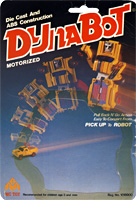 Cardback for Dump Truck Dynabot MC Toy