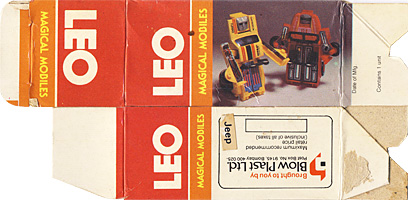 Box for Magical Mobiles Leo Toys Blow Plast