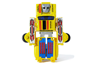 Pick Up Magical Mobiles Leo Toys Blow Plast in Yellow Robot Mode