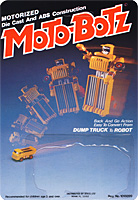 Cardback for orange Dump Truck Moto-Botz on ATICO Distributed Card