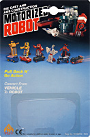 Alt Mode Cardback for Dump Truck Orange and Blue Motorized Robot China