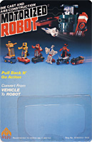 Alt Mode Cardback for Orange Dump Truck Motorized Robot MC Toy