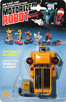 Dump Truck Motorized Robot Orange on Macau Card MC Toy