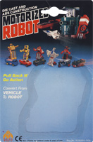 Cardback for Truck Motorized Robot China MC Toy