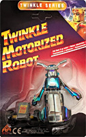 ATV Trike Black and Silver Twinkle Motorized Robot on Card
