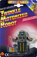 Jeep Twinkle Motorized Robot Army Green on Card