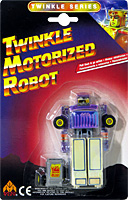 Truck Twinkle Motorized Robot Purple and White on Card