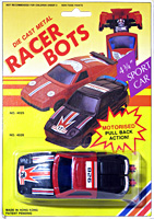 Racer Bots Black Porsche 928 on Card