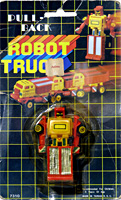 Pull-Back Robo Truck on Black Grid Card