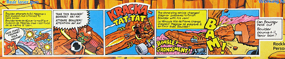 Comic on Stone Wing Robo Machine Rock Lords Box