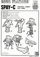Instructions for Spay-C Machine Men Space Shuttle