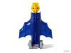 BAT-BOT Switch-A-Robots Blue Body Yellow Head with Grey Wheels in Robot Mode