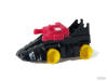 BLAST-BOT Switch-A-Robots Black Body Red Head with Yellow Wheels in Space Car Mode