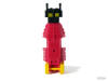 BLAST-BOT Switch-A-Robots Red Body Black Head with Yellow Wheels in Robot Mode