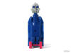 SCREW-BOT Switch-A-Robots Blue Body Grey Head with Red Wheels by TOPPS in Robot Mode