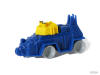 SCREW-BOT Switch-A-Robots Blue Body Yellow Head with Grey Wheels in Space Car Mode