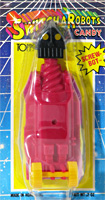 SCREW-BOT Switch-A-Robots Red Body Black Head with Yellow Wheels on Card