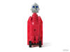 SCREW-BOT Switch-A-Robots Red Body Grey Head with Black Wheels by TOPPS in Robot Mode